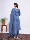 Blue Colour Rayon With Embroidery Work Kurti With Pant Dupatta Aaradhna 1167 Wholesale Online
